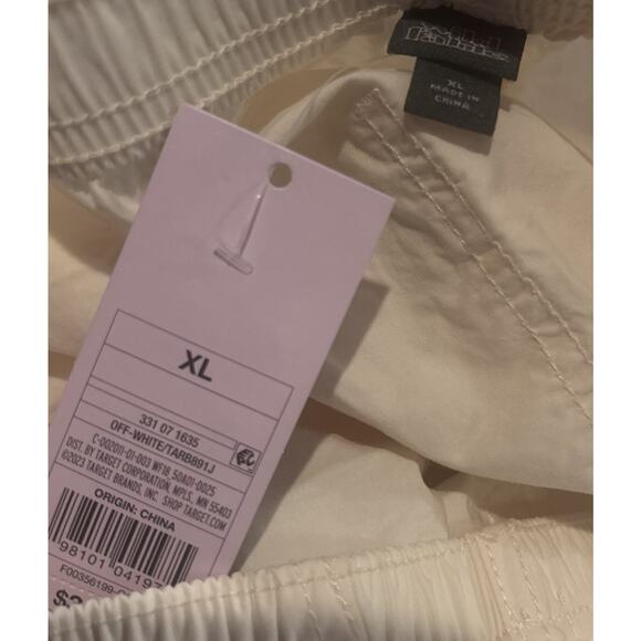 NWT Women's Off White Mid-Rise Wide Leg Pull-On Cargo Pants Wild Fable Sz S NEW - Picture 6 of 6